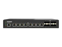 QNAP QSW-IM3216-8S8T - Switch - Styrt 8 x 10 Gigabit SFP+ + 8 x 100/1000/2.5G/5G/10GBase-T - rackmonterbar, veggmonterbar - for QNAP CAB-DAC30M-SFPP-DEC01, CAB-DAC30M-SFPP-DEC02, CAB-DAC50M-SFPP, TRX-10GITSFPP-SR