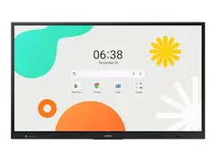 Samsung Interactive Display WA65F 65&quot; Diagonalklasse WAF Series LED-bakgrunnsbelyst LCD-skjerm - utdanning / n&#230;ringsliv - med pekeskjerm (multiber&#248;rings) - Android - 4K UHD (2160p) 3840 x 2160 - svart