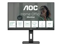 AOC Pro-line Q27P3CV - LED-skjerm 27&quot; - 2560 x 1440 QHD @ 75 Hz - IPS - 350 cd/m&#178; - 1000:1 - 4 ms - 2xHDMI, DisplayPort, USB-C - h&#248;yttalere - svart