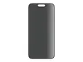 PanzerGlass - Skjermbeskyttelse for mobiltelefon ultrabred passform - glass - med personvernsfilter - 6.7&quot; - rammefarge svart (en pakke 10) - for Apple iPhone 15 Plus