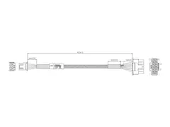 Lenovo - Str&#248;mkabel - 12VHPWR (hunn) til 8-pins PCIe-str&#248;m (hunn) 40 cm