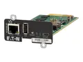 Eaton Cybersecure Gigabit NETWORK-M3 Card for UPS and PDU Adapter for fjernstyrt administrasjon - Gigabit Ethernet x 1 - for P/N: 9PX1500GRT-L, 9PX1500RT-L, 9PX2000RT-L, 9PX2200GRT-L, 9PX3000GRT-L, 9PX3000RT-L