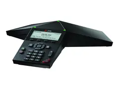 Poly Trio 8300 NR - Konferanse-VoIP-telefon med Bluetooth-grensesnitt med anrops-ID/samtale venter - IEEE 802.11a/b/g/n (Wi-Fi) / Bluetooth 5.0 - treveis anropskapasitet - SIP, SRTP, SDP - 3 linjer - svart