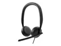 Dell Wired Headset WH3024 - Hodesett - on-ear kablet - USB-C - Certified for Microsoft Teams, Zoom Certified