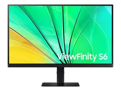 Samsung ViewFinity S6 S27D600EAU - S60UD Series LED-skjerm - 27&quot; - 2560 x 1440 QHD @ 100 Hz - IPS - 350 cd/m&#178; - 1000:1 - HDR10 - 5 ms - HDMI, DisplayPort - svart