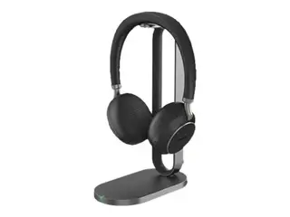 Yealink BH76 - Hodesett - on-ear Bluetooth - tr&#229;dl&#248;s - aktiv st&#248;ydemping - USB-C via Bluetooth-adapter - svart - med ladestativ - Certified for Microsoft Teams