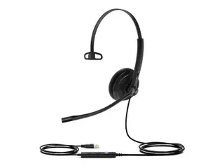 Yealink UH34 SE Mono Teams - Hodesett on-ear - kablet - USB - svart - Certified for Microsoft Teams