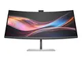 HP 734pm - Series 7 Pro - LED-skjerm - kurvet 34&quot; - 3440 x 1440 WQHD @ 120 Hz - IPS Black - 400 cd/m&#178; - 2000:1 - DisplayHDR 400 - 5 ms - Thunderbolt 4, HDMI, DisplayPort, USB-C - h&#248;yttalere - svart, s&#248;lv