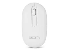 DICOTA DESKTOP - Mus - h&#248;yre- og venstreh&#229;ndet optisk - 3 knapper - tr&#229;dl&#248;s - Bluetooth, 2.4 GHz - USB tr&#229;dl&#248;s mottaker - hvit