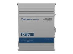 Teltonika TSW200 - Switch - ikke-styrt 8 x 10/100/1000 + 2 x Gigabit SFP - DIN-skinnemonterbar, veggmonterbar - PoE+ - DC