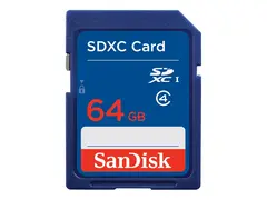 SanDisk - Flashminnekort - 64 GB Class 4 - SDXC