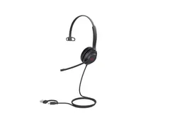 Yealink UH37 Mono - Hodesett - on-ear kablet - USB - lydisolerende - svart - Optimert for UC