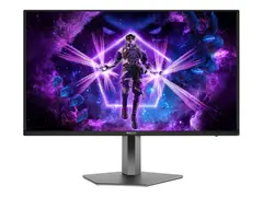 AOC AGON PRO AG326UD - OLED-skjerm gaming - 32&quot; (31.5&quot; synlig) - 3840 x 2160 4K UHD (2160p) @ 165 Hz - 250 cd/m&#178; - 15000000:1 - DisplayHDR 400 True Black - 0.03 ms - 2xHDMI, DisplayPort - h&#248;yttalere - m&#248;rk gr&#229;