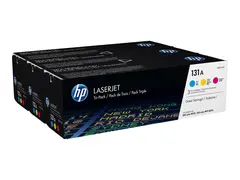 HP 131A - 3-pack - gul, cyan, magenta - original LaserJet - tonerpatron (U0SL1AM) - for LaserJet Pro 200 M251n, 200 M251nw, 200 M276nw, MFP M276n, MFP M276nw