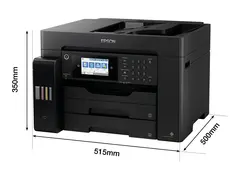 Epson EcoTank ET-16655 - Multifunksjonsskriver farge - ink-jet - ITS - A3 (medie) - opp til 25 spm (trykking) - 550 ark - 33.6 kbps - USB, LAN, Wi-Fi, USB-vert - svart