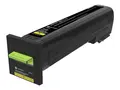 Lexmark - Ekstra h&#248;y ytelse - gul - original tonerpatron LCCP, LRP - for Lexmark CS820de, CS820dte, CS820dtfe