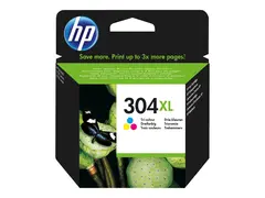 HP 304XL - H&#248;y ytelse - farge (cyan, magenta, gul) original - blekkpatron - for AMP 130; Deskjet 26XX, 37XX; Envy 50XX