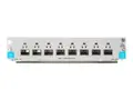 HPE - Utvidelsesmodul - Gigabit Ethernet / 10 Gigabit SFP+ x 8 for HPE Aruba 5406R 16-port SFP+, 5406R 8-port 1/2.5/5/10GBASE-T PoE+ / 8-port SFP+