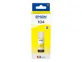 Epson EcoTank 104 - 65 ml - gul - original blekkbeholder - for EcoTank ET-14100, 1810, 2721, 2810, 2811, 2812, 2814, 2815, 2820, 2821, 2825, 2826, 4800