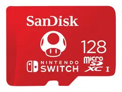 SanDisk - Flashminnekort - 128 GB - UHS-I U3 microSDXC UHS-I - for Nintendo Switch