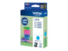 Brother LC221C - Cyan - original - blekkpatron for Brother DCP-J562DW, MFC-J480DW, MFC-J680DW, MFC-J880DW