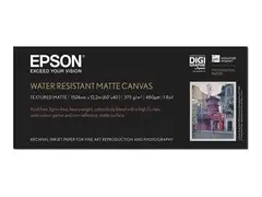 Epson Water Resistant Matte Canvas Matt - 465 mikroner - Roll (152.4 cm x 12.2 m) - 375 g/m&#178; - 1 rull(er) lerretspapir - for Stylus Pro 11880; SureColor SC-P20000