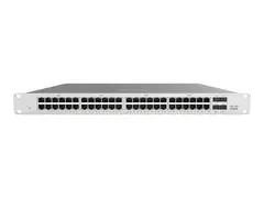 Cisco Meraki Cloud Managed MS120-48 - Switch Styrt - 48 x 10/100/1000 + 4 x Gigabit SFP - stasjon&#230;r, rackmonterbar