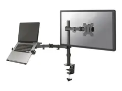 Neomounts FPMA-D550NOTEBOOK - Monteringssett full bevegelse - for LCD-skjerm / notebook - svart - skjermst&#248;rrelse: 10&quot;-32&quot; - klemmemonterbar, malje, skrivebordsmonterbar