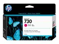 HP 730 - 130 ml - magenta - original DesignJet - blekkpatron - for DesignJet SD Pro MFP, T1600, T1600dr, T1700, T1700dr, T1708, T1708dr, T2600, T2600dr