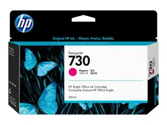 HP 730 - 130 ml - magenta - original - DesignJet blekkpatron - for DesignJet SD Pro MFP, T1600, T1600dr, T1700, T1700dr, T1708, T1708dr, T2600, T2600dr