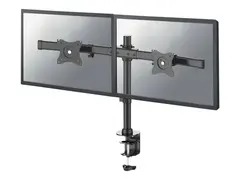 Neomounts FPMA-DCB100D - Monteringssett full bevegelse - for 2 LCD-skjermer - svart - skjermst&#248;rrelse: 10&quot;-27&quot; - klemmemonterbar, malje, skrivebordsmonterbar