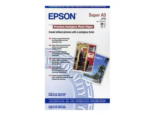 Epson Premium Semigloss Photo Paper - Halvblank A3 plus (329 x 423 mm) 20 ark fotopapir - for SureColor P5000, SC-P700, P7500, P900, T2100, T3100, T3400, T3405, T5100, T5400, T5405