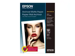 Epson Archival - Matt - Super A3/B (330 x 483 mm) 192 g/m&#178; - 50 ark papir - for SureColor SC-P700, P7500, P900, P9500, T2100, T3100, T3400, T3405, T5100, T5400, T5405
