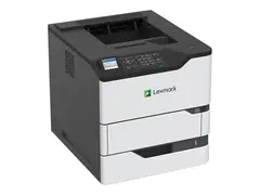 Lexmark MS822de - Skriver - S/H - Dupleks laser - A4/Legal - 1200 x 1200 dpi - opp til 52 spm - kapasitet: 650 ark - USB 2.0, Gigabit LAN, USB 2.0 vert