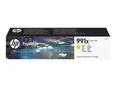 HP 991X - 182 ml - H&#248;y ytelse - gul original - PageWide - blekkpatron - for PageWide Color 755; PageWide Managed P77740, P77760; PageWide Pro 750, 772, 777