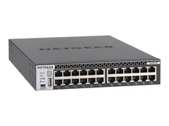 NETGEAR M4300-24X - Switch - L3 Styrt - 24 x 10 Gigabit Ethernet + 4 x delt 10 Gigabit SFP+ - front til bakside-luftflyt - rackmonterbar