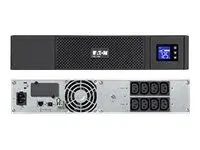 Eaton 5SC 1000 - UPS (kan monteres i rack) AC 230 V - 700 watt - 1000 VA - RS-232, USB - utgangskontakter: 8 - 2U - svart