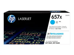 HP 657X - H&#248;y ytelse - cyan - original LaserJet - tonerpatron (CF471X) - for Color LaserJet Enterprise MFP M681; LaserJet Enterprise Flow MFP M681, MFP M682