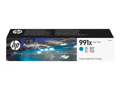 HP 991X - 193 ml - H&#248;y ytelse - cyan original - PageWide - blekkpatron - for PageWide Color 755; PageWide Managed P77740, P77760; PageWide Pro 750, 772, 777