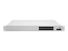 Cisco Meraki Cloud Managed Ethernet Aggregation Switch MS425-16 Switch - Styrt - 16 x 10 Gigabit SFP+ + 2 x 40 Gigabit QSFP+ (opplenke) - front til bakside-luftflyt - rackmonterbar