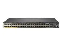 HPE Aruba 2930M 40G 8 HPE Smart Rate PoE+ 1-slot Switch Switch - L3 - Styrt - 36 x 10/100/1000 (PoE+) + 4 x kombo 10/100/1000Base-T (PoE+) / 100/1000Base-X SFP + 8 x 1/2.5/5/10GBase-T (PoE+) - rackmonterbar - PoE+ (1440 W)