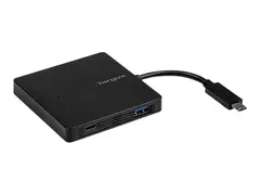 Targus - Hub - 3 x SuperSpeed USB 3.0 + 1 x USB-C 3,1 Gen 1 (str&#248;mforsyning) stasjon&#230;r