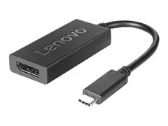 Lenovo - USB / DisplayPort-adapter 24 pin USB-C (hann) til DisplayPort (hunn) - DisplayPort 1.2a - 4K-st&#248;tte - for ThinkBook 14s Yoga G2 IAP; ThinkCentre M75t Gen 2; ThinkPad T14s Gen 3; X1 Nano Gen 2