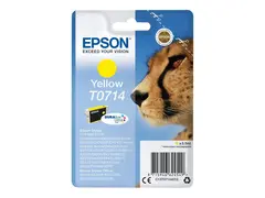 Epson T0714 - 5.5 ml - gul - original blekkpatron - for Stylus DX9400, SX115, SX210, SX215, SX218, SX415, SX515, SX610; Stylus Office BX310, BX610