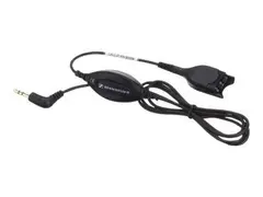 EPOS CALC 01 - Hodetelefonkabel EasyDisconnect til mini-phone stereo 3.5 mm hann - 1 m - svart - standard bunnkabel