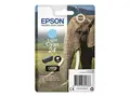 Epson 24 - 5.1 ml - lys cyan - original bl&#230;re med RF-alarm - blekkpatron - for Expression Photo XP-55, 750, 760, 850, 860, 950, 960, 970; Expression Premium XP-750, 850