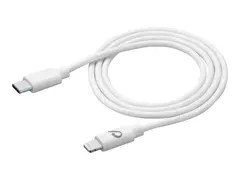 Cellular Line - Lightning-kabel - Lightning hann til 24 pin USB-C hann 1.2 m - hvit - Power Delivery-st&#248;tte