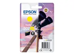 Epson 502XL - 6.4 ml - h&#248;ykapasitets - gul original - blister - blekkpatron - for Expression Home XP-5100, 5105, 5150, 5155; WorkForce WF-2860, 2865, 2880, 2885