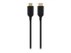 Belkin High Speed HDMI Cable with Ethernet HDMI-kabel med Ethernet - HDMI hann til HDMI hann - 2 m - 4K-st&#248;tte