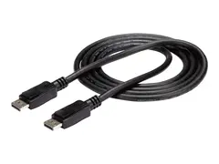 StarTech.com DisplayPort 1.2 Cable w/ Latches 6ft / 2m - HBR2 - 4K x 2K Display - Certified DP to DP Video Cable M/M (DISPLPORT6L) - DisplayPort-kabel - DisplayPort (hann) til DisplayPort (hann) - 1.8 m - l&#229;st - svart - for P/N: DK31C3HDPDUE, DKM30CHDPD, DKM30CHDPDUE, KITBXAVHDPEU, KITBXAVHDPNA, KITBXAVHDPUK